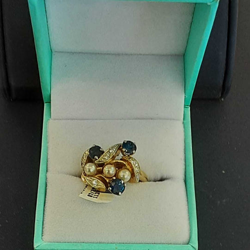 Women's Ring - Yellow Gold 14k (.585) 7.6 grams Size 5