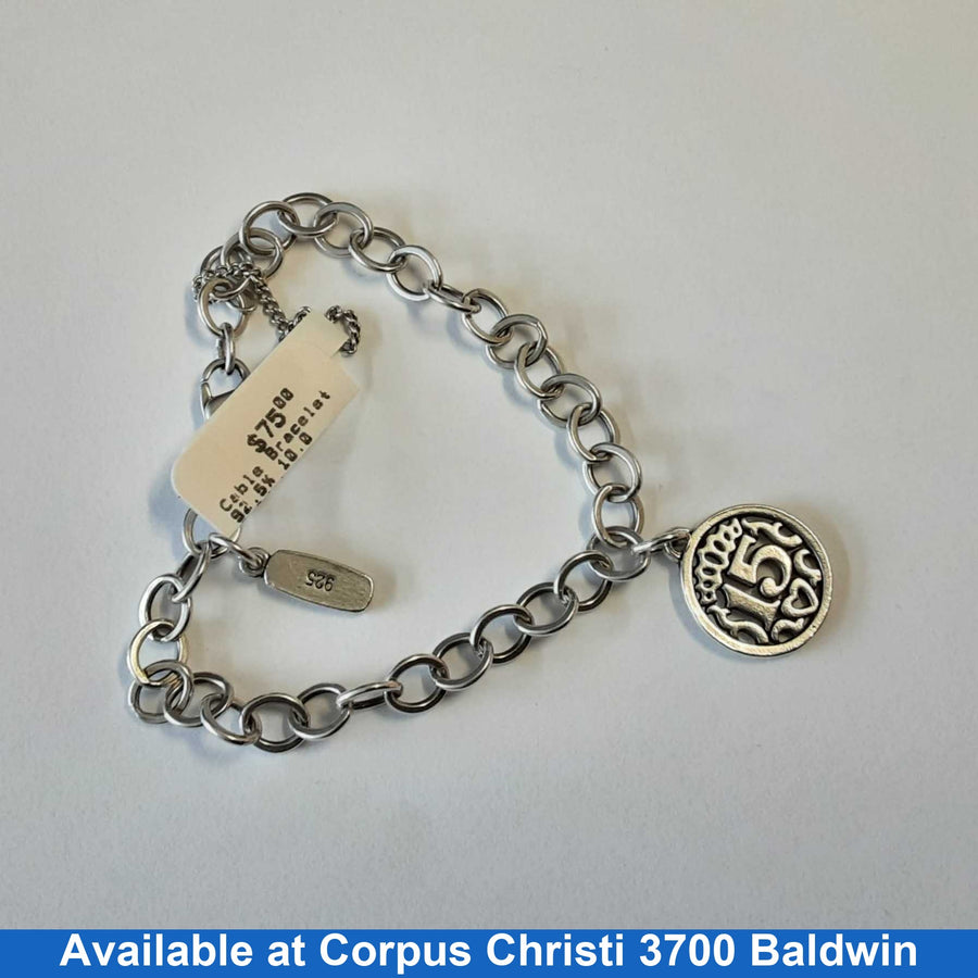 Cable Bracelet - Silver 10 grams 6 inch
