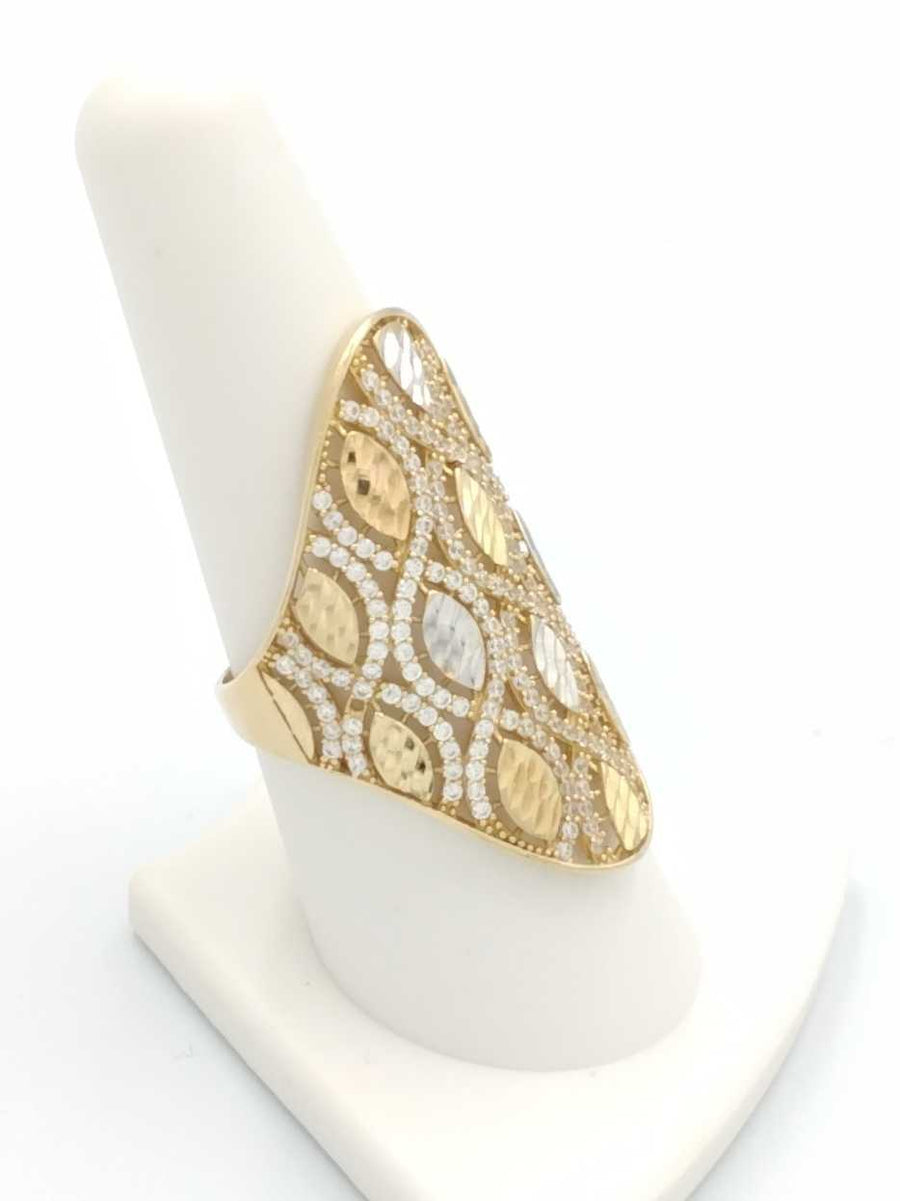 Women's Ring - Yellow Gold 14k (.585) 5.4 grams Size 8.5