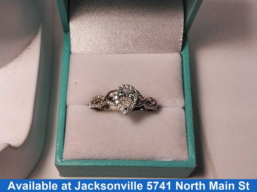 Ring - Engagement Set - White Gold 14k (.585) 4.2 grams Size 7