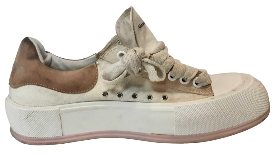 Alexander Mcqueen Deck Plimsoil White