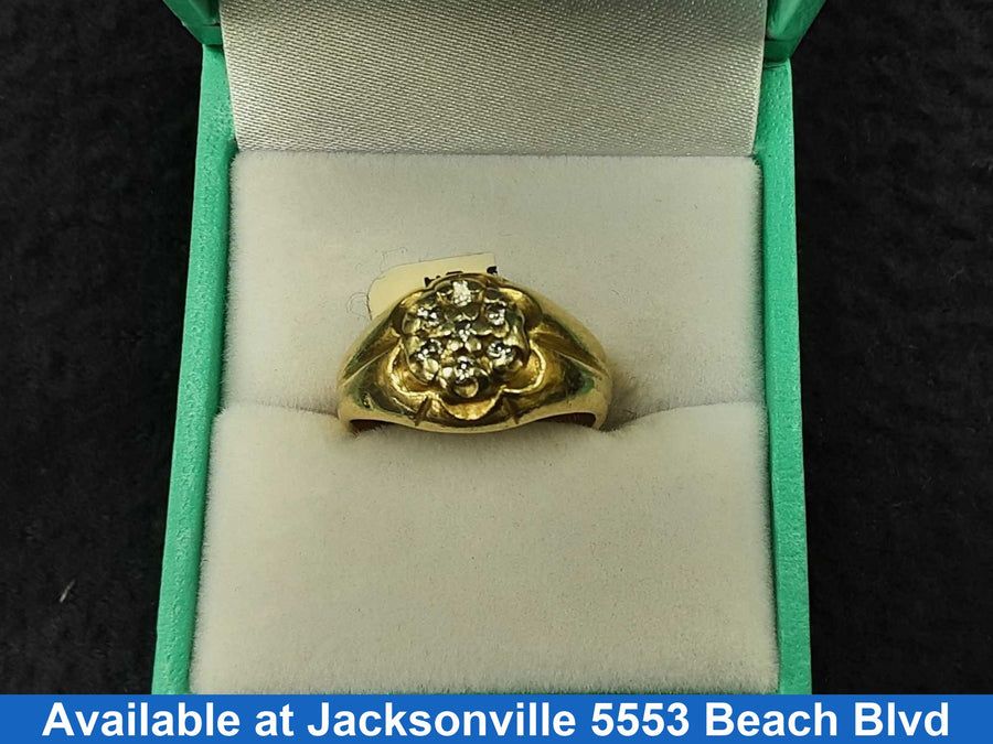Men's Ring - Yellow Gold 14k (.585) 4.5 grams Size 7.5