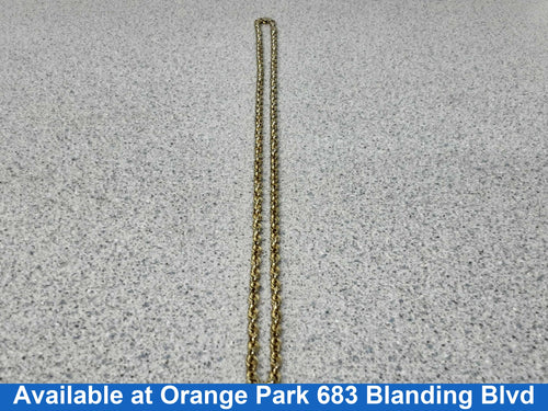 Rope Chain - Yellow Gold 10k (.417) 25.9 grams 24 inch
