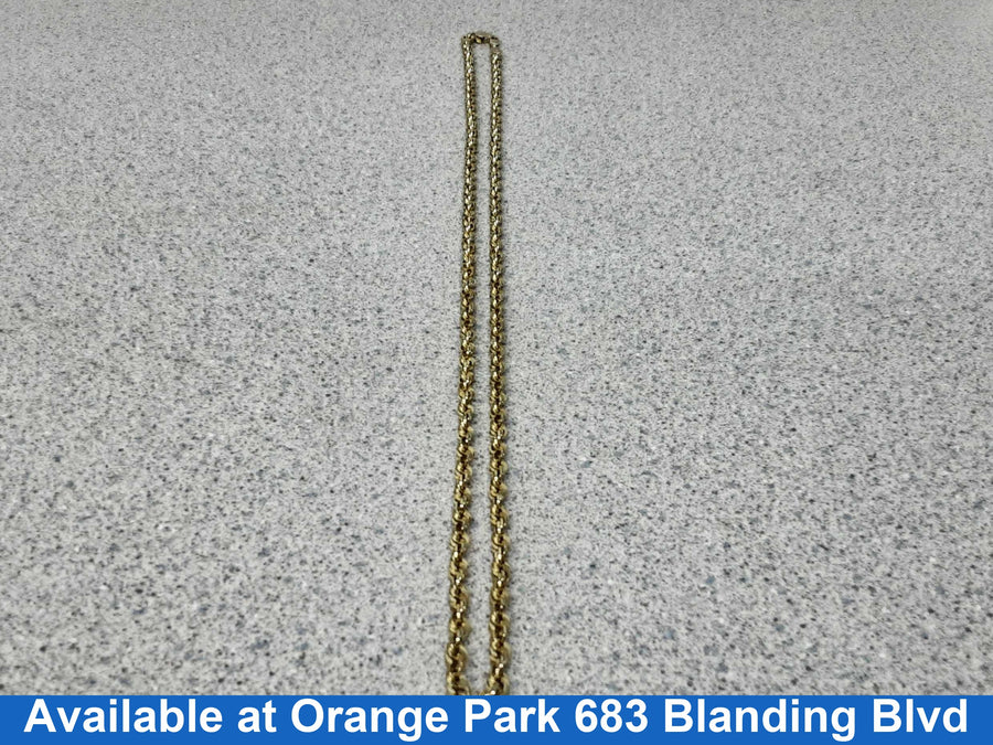 Rope Chain - Yellow Gold 10k (.417) 25.9 grams 24 inch
