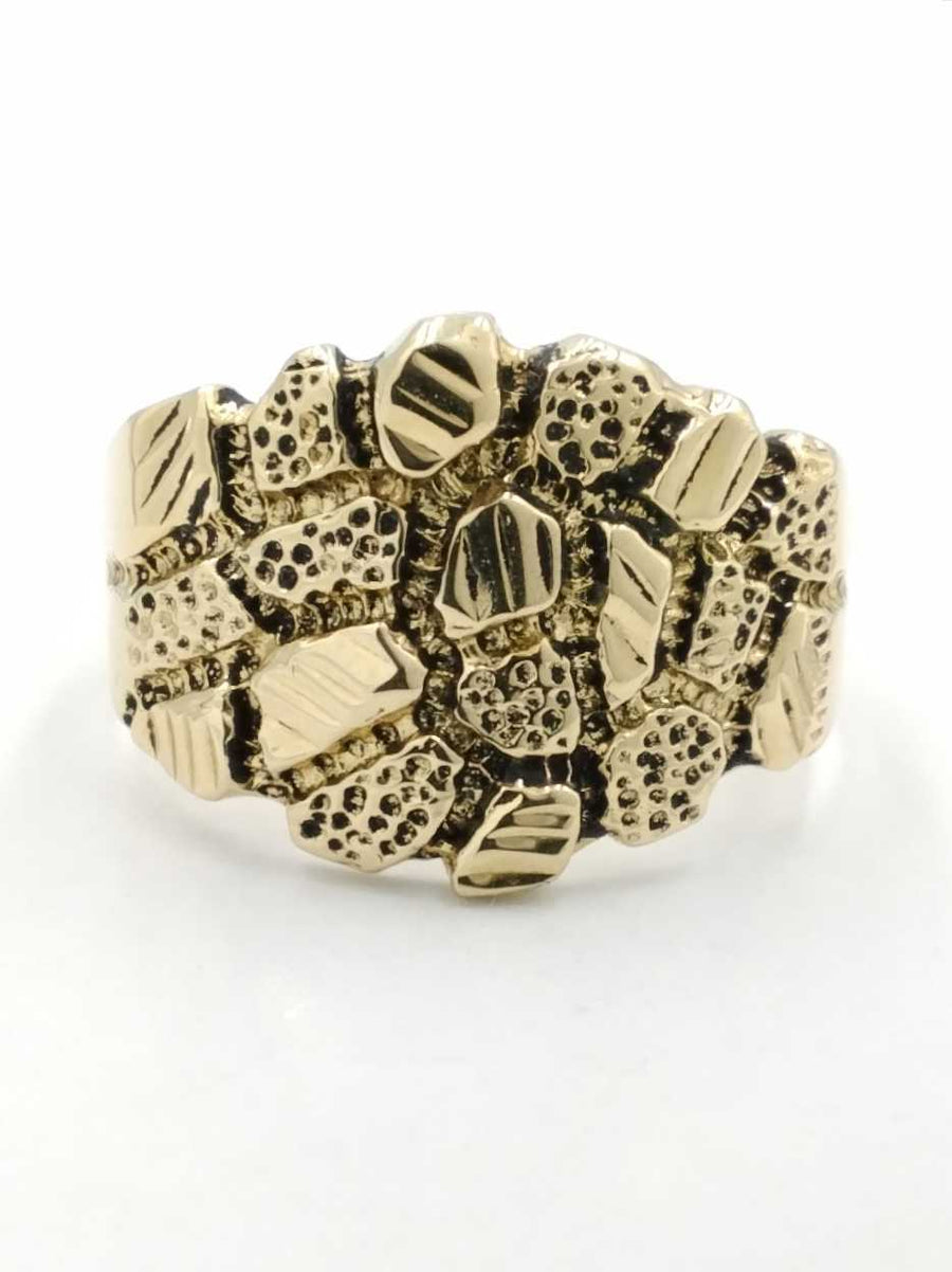 Men's Ring - Yellow Gold 10k (.417) 5.1 grams Size 11.5