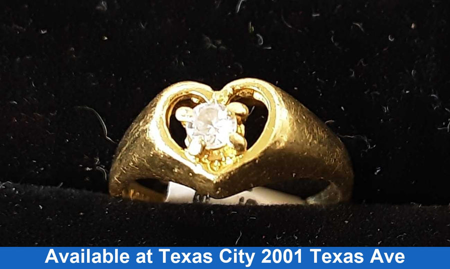 Women's Ring - Yellow Gold 14k (.585) 1.7 grams Size 2.5