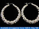 Hoop Earrings - Yellow Gold 10k (.417) 3.8 grams