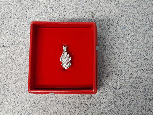 Diamond Pendant - White Gold 14k (.585) 2.1 grams