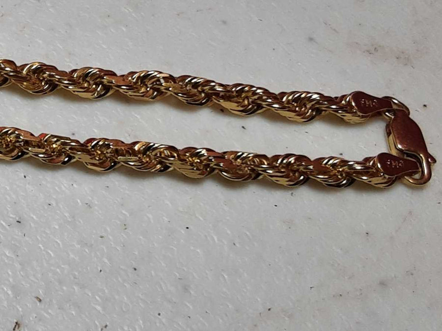 Rope Chain - Yellow Gold 14k (.585) 22.8 grams 22 inch