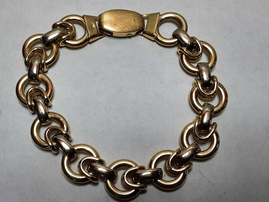 Link Bracelet - Yellow Gold 18k (.750) 22.3 grams 7 inch