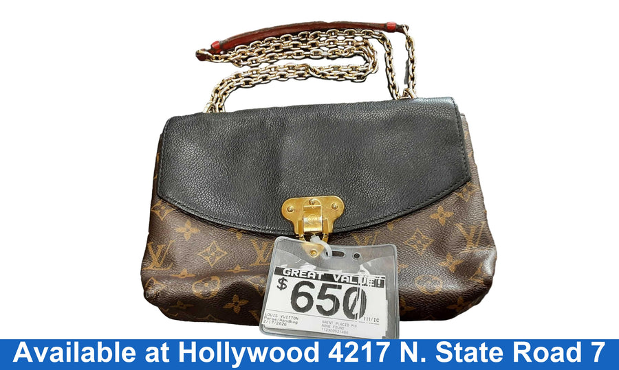 Louis Vuitton Saint Placid Monogram Brown Purse / Handbag