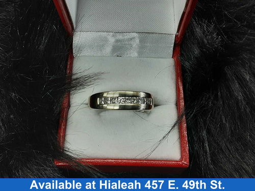 Ring - Wedding Band - White Gold 14k (.585) 6.1 grams Size 12