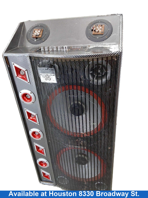 H&a Black Floor Speaker