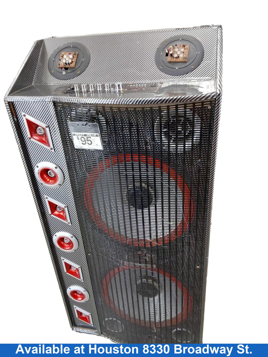 H&a Black Floor Speaker