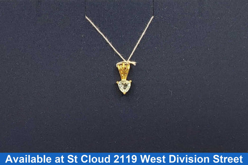 Diamond Pendant - Yellow Gold 14k (.585) 0.979 grams