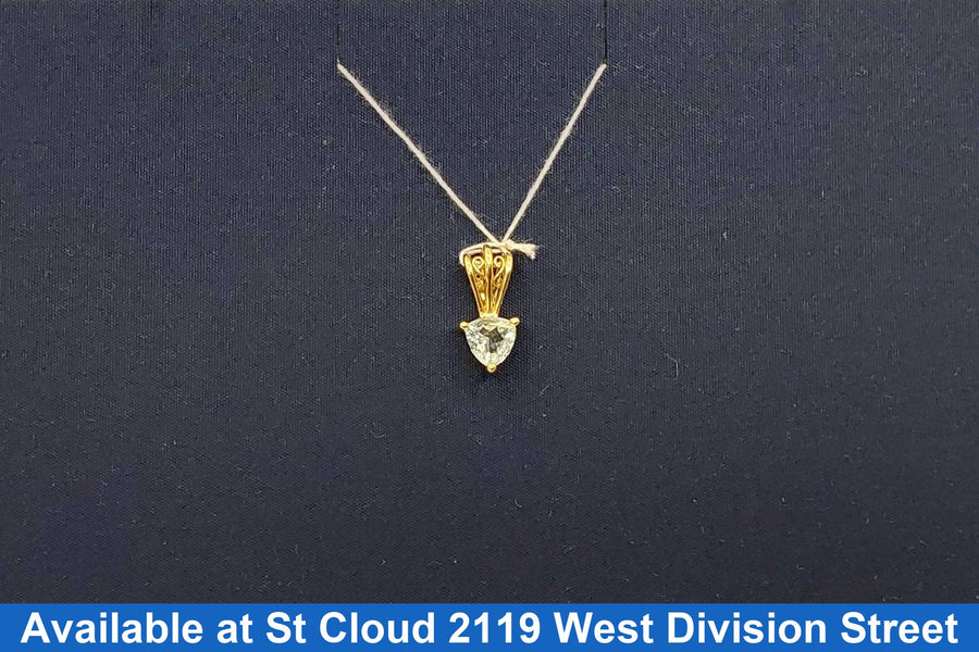 Diamond Pendant - Yellow Gold 14k (.585) 0.979 grams
