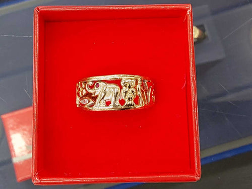 Men's Ring - Yellow Gold 14k (.585) 6.3 Grams Size 10