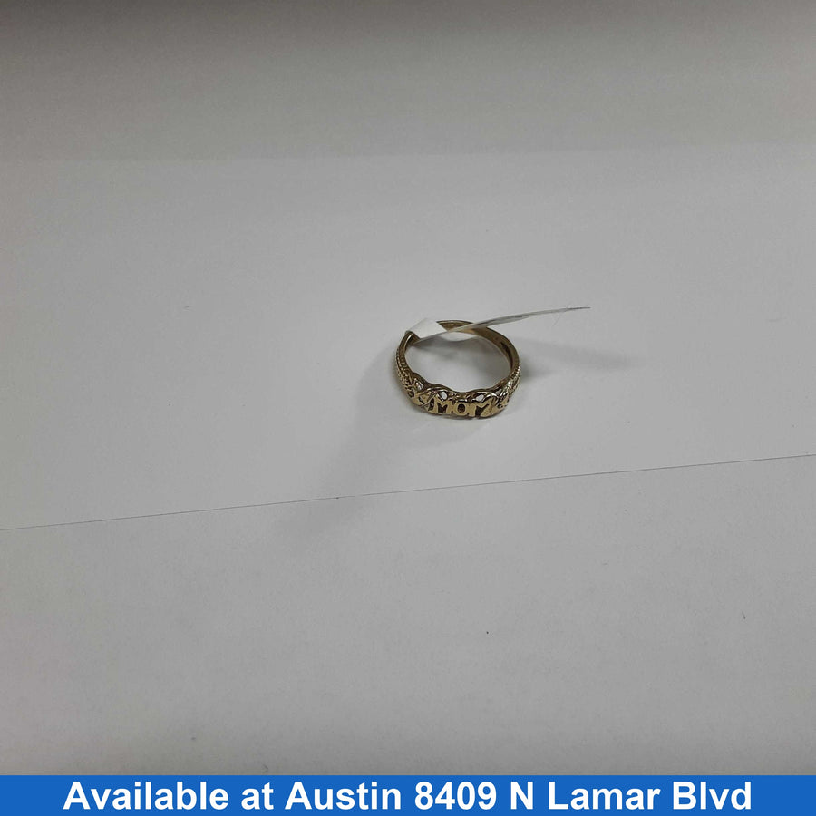 Women's Ring - Yellow Gold 10k (.417) 1.8 grams Size 7.5