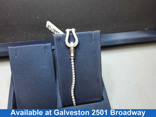 Tennis Bracelet - White Gold 14k (.585) 5.5 grams 8 inch
