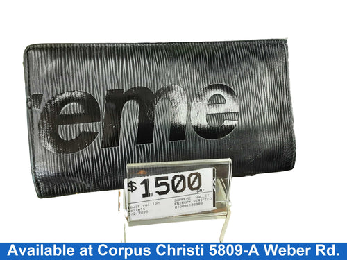 Louis Vuitton Supreme Wallet Black Wallet