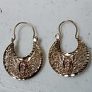 Filigree Earrings - Tricolor Gold 14k (.585) 4.8 grams