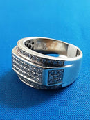 Men's Ring - White Gold 10k (.417) 8.9 grams Size 10