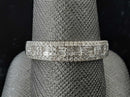 Ring - Wedding Band - White Gold 14k (.585) 4.6 grams Size 10.5