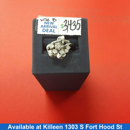 Women's Ring - White Gold 14k (.585) 6.3 grams Size 20