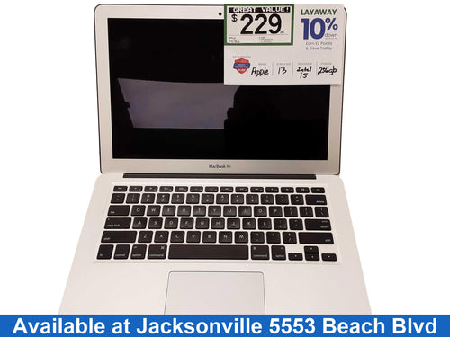 Apple A1466 Intel Core I5 - 2nd Generation 8 Gb 256 Gb Silver Laptop