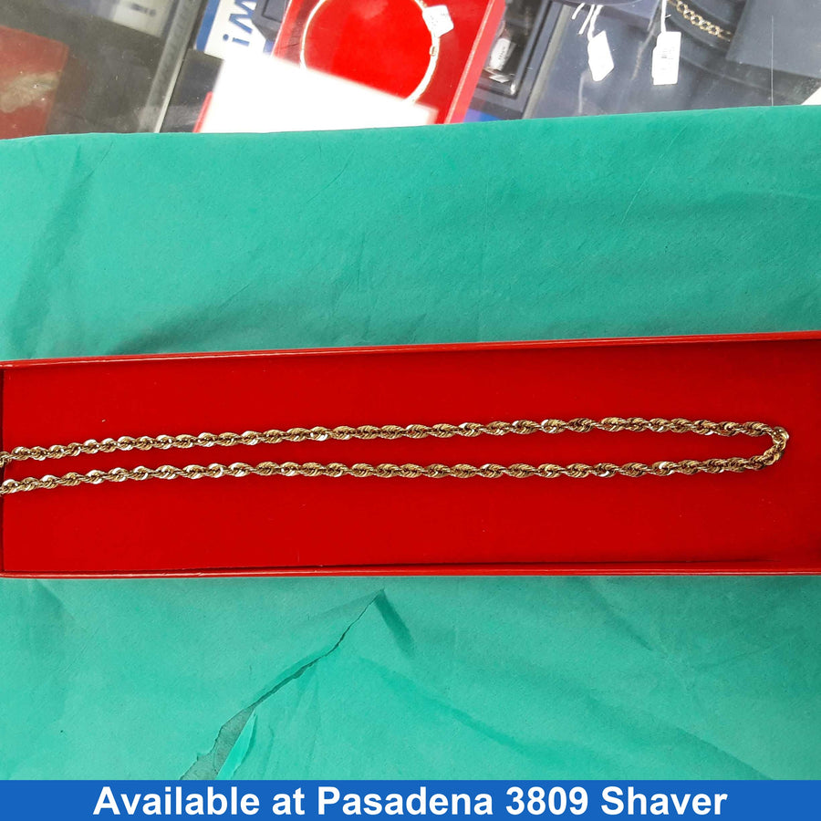 Rope Chain - Yellow Gold 10k (.417) 4.6 grams 18 inch