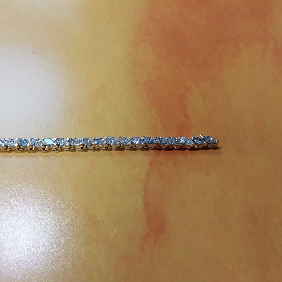 Tennis Bracelet - Yellow Gold 14k (.585) 18.9 grams 8 inch