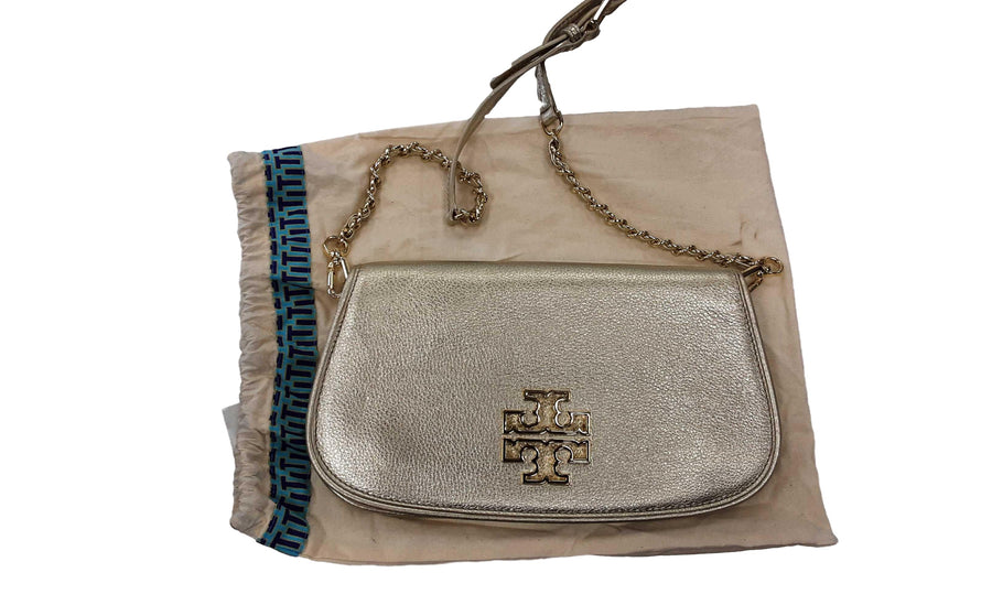 Tory Burch Htw002 Gold Purse / Handbag