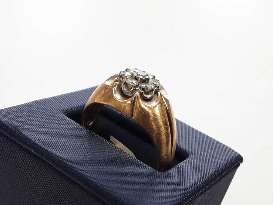Diamond Ring Yellow Gold 10k Size 10