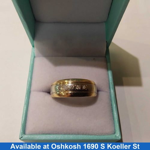 Ring - Wedding Band - Yellow Gold 14k (.585) 7.5 grams Size 10