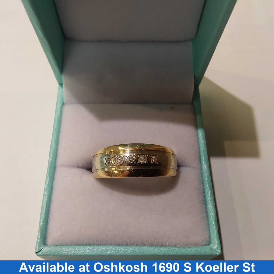 Ring - Wedding Band - Yellow Gold 14k (.585) 7.5 grams Size 10