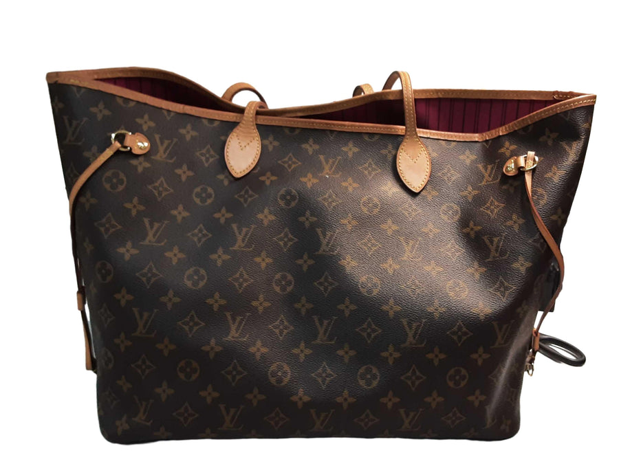 Louis Vuitton Neverfull Mm Brown Purse / Handbag