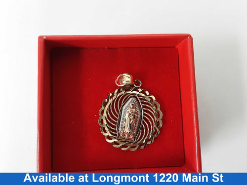 Religious Pendant - Tricolor Gold 14k (.585) 1.9 grams