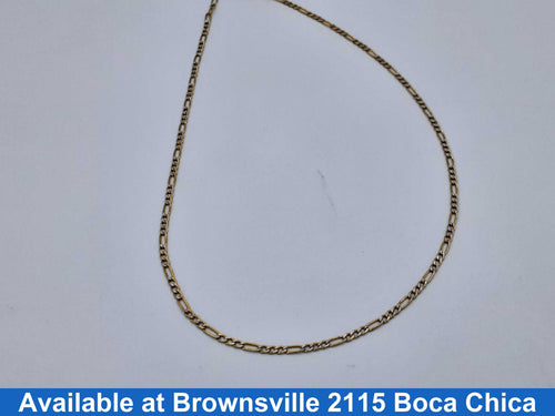 Figaro Chain - Yellow Gold 10k (.417) 2 grams 20 inch