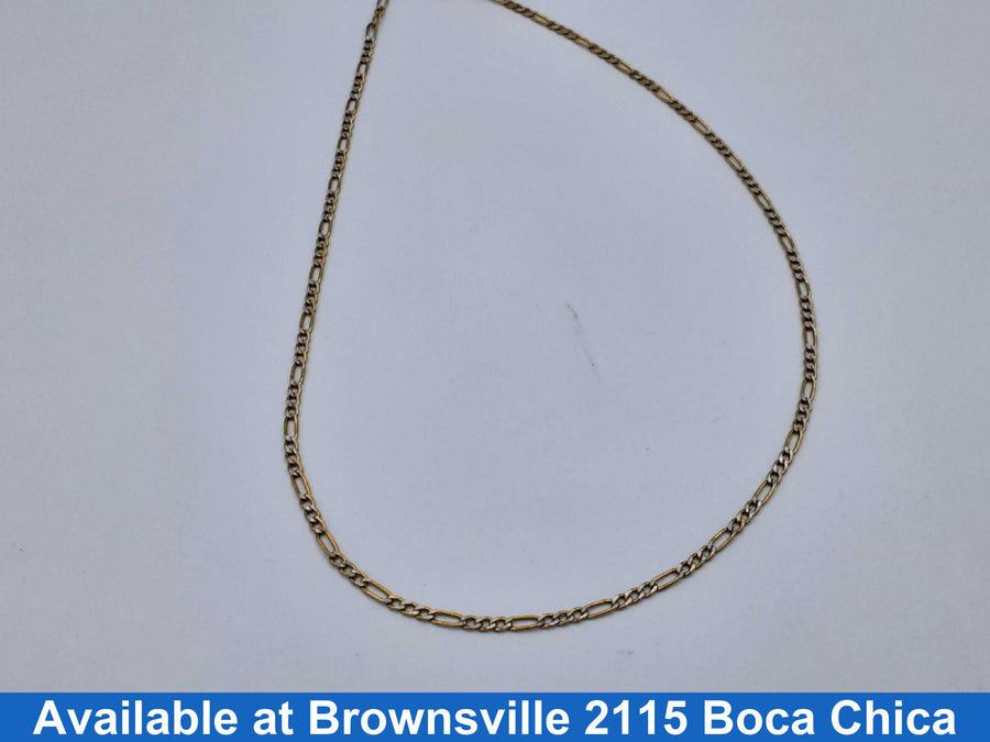 Figaro Chain - Yellow Gold 10k (.417) 2 grams 20 inch