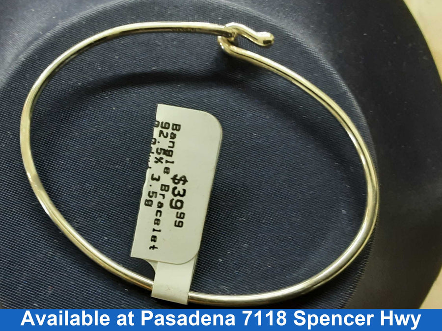 Bangle Bracelet - Silver 3.5 grams 5 inch