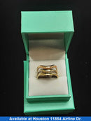 Women's Ring - Tricolor Gold 14k (.585) 4.4 grams Size 7