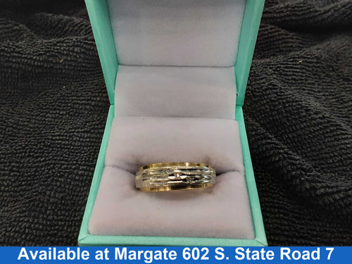 Ring - Wedding Band - Yellow Gold 14k (.585) 5.9 grams Size 20