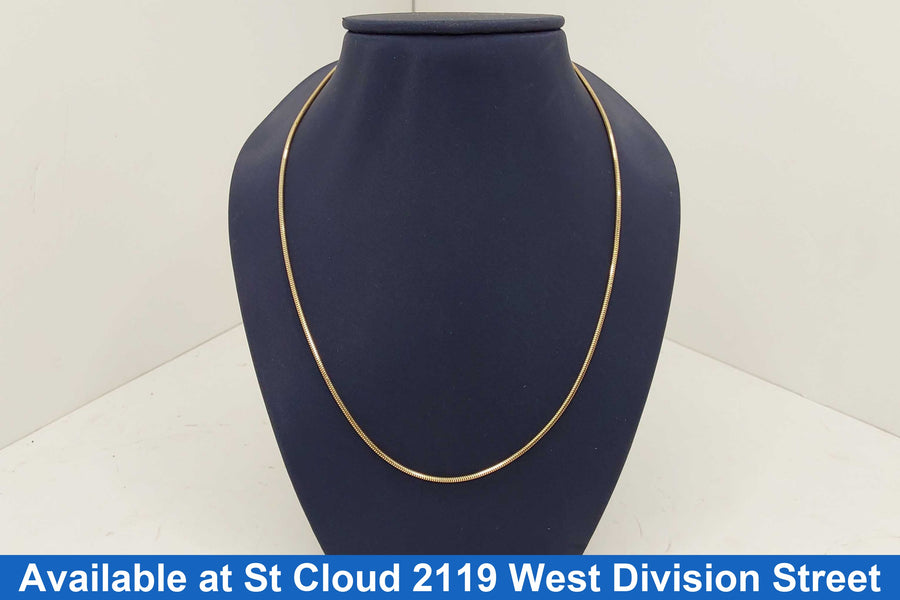 Serpentine Chain - Yellow Gold 14k (.585) 6.302 grams 20 inch