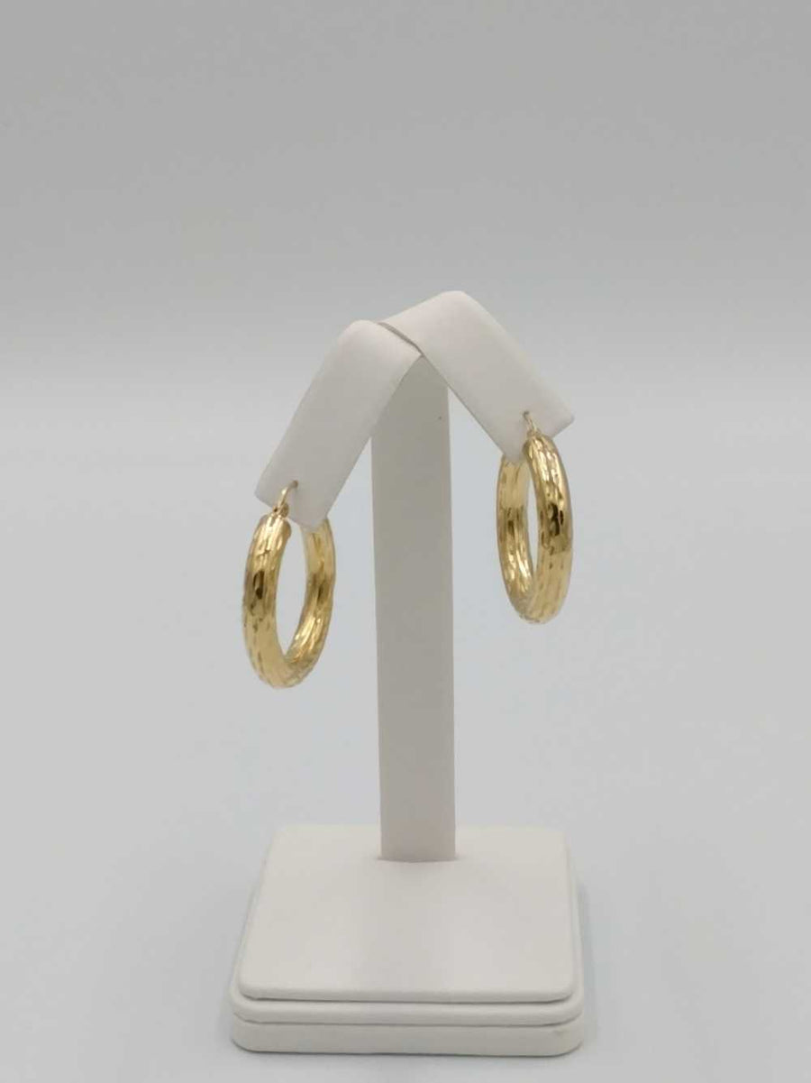 Hoop Earrings - Yellow Gold 14k (.585) 4.2 grams