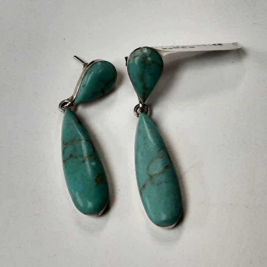 Jacket Earrings - Silver 5.5 grams