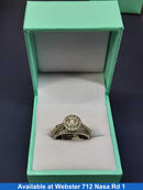 Ring - Wedding Set - White Gold 10k (.417) 5.3 grams Size 6.5