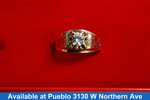 Men's Ring - Yellow Gold 10k (.417) 5.5 grams Size 13