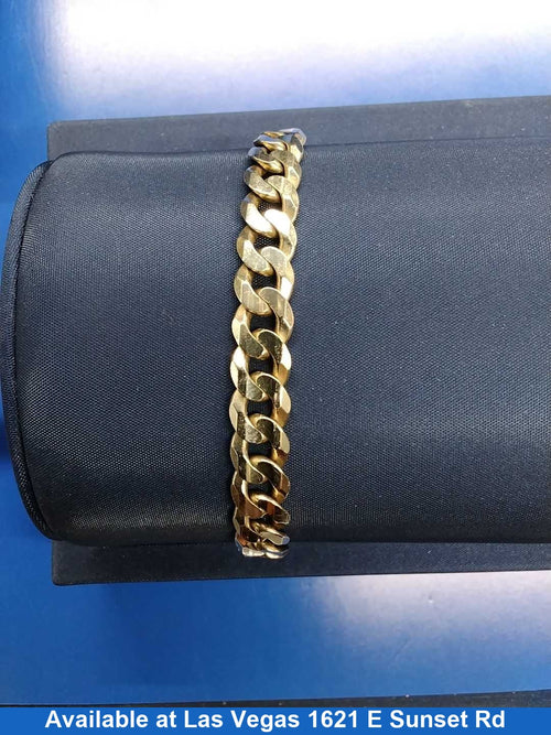 Cuban Link Bracelet - Yellow Gold 10k (.417) 21.1 grams 8 inch