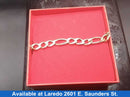 Figaro Bracelet - Yellow Gold 14k (.585) 18.7 grams 9 inch