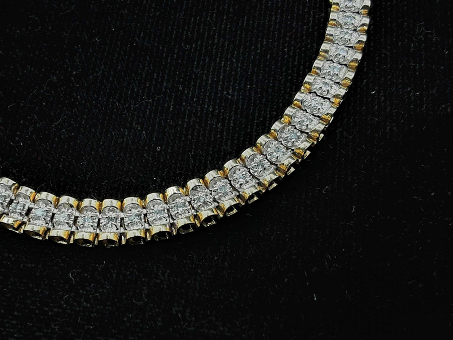 Tennis Bracelet - Yellow Gold 10k (.417) 11 grams 8 inch